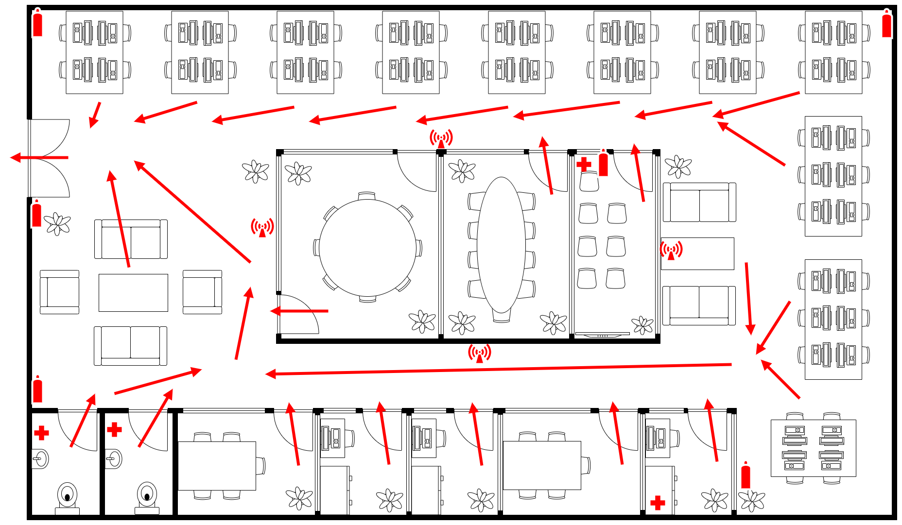 在 diagrams.net 中创建的平面图