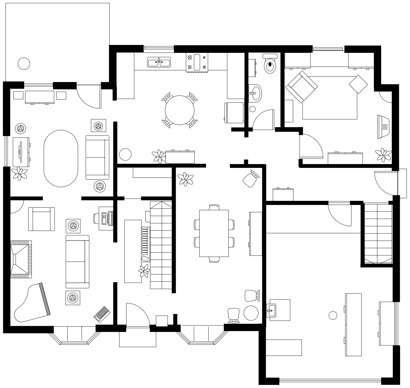 在 diagrams.net 中创建的平面图